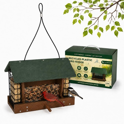 Hopper bird feeder with - feeder,