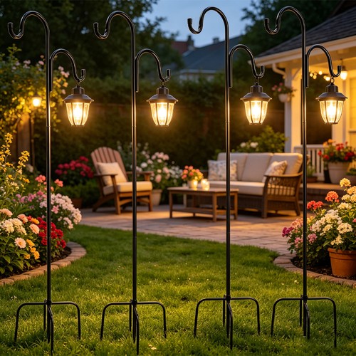 4pc bird feeder pole feeding - feeder,