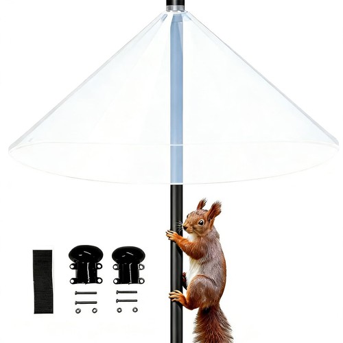 Squirrel baffle for bird - baffle,