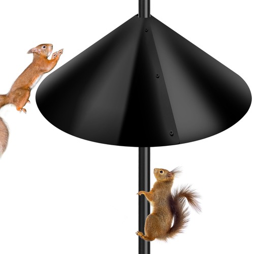 Squirrel baffle guard pole - baffle,